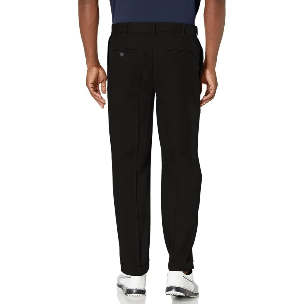 PGA Tour Double Pleated Golf Pants Mens 44x32  Black NWT Brand New In Packaging